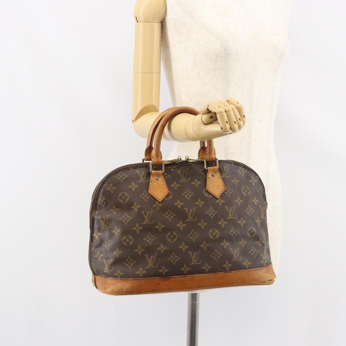 LOUIS VUITTON Monogram Alma Hand Bag M51130 LV Auth ti3527