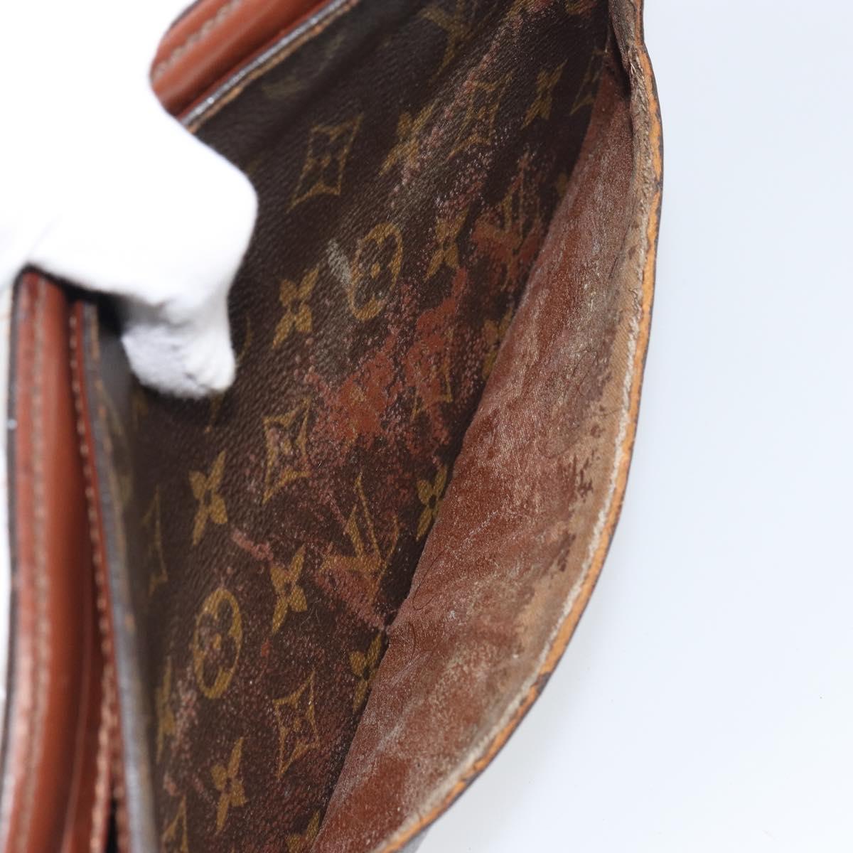 LOUIS VUITTON Monogram Pochette Homme Clutch Bag M51795 LV Auth ti3535