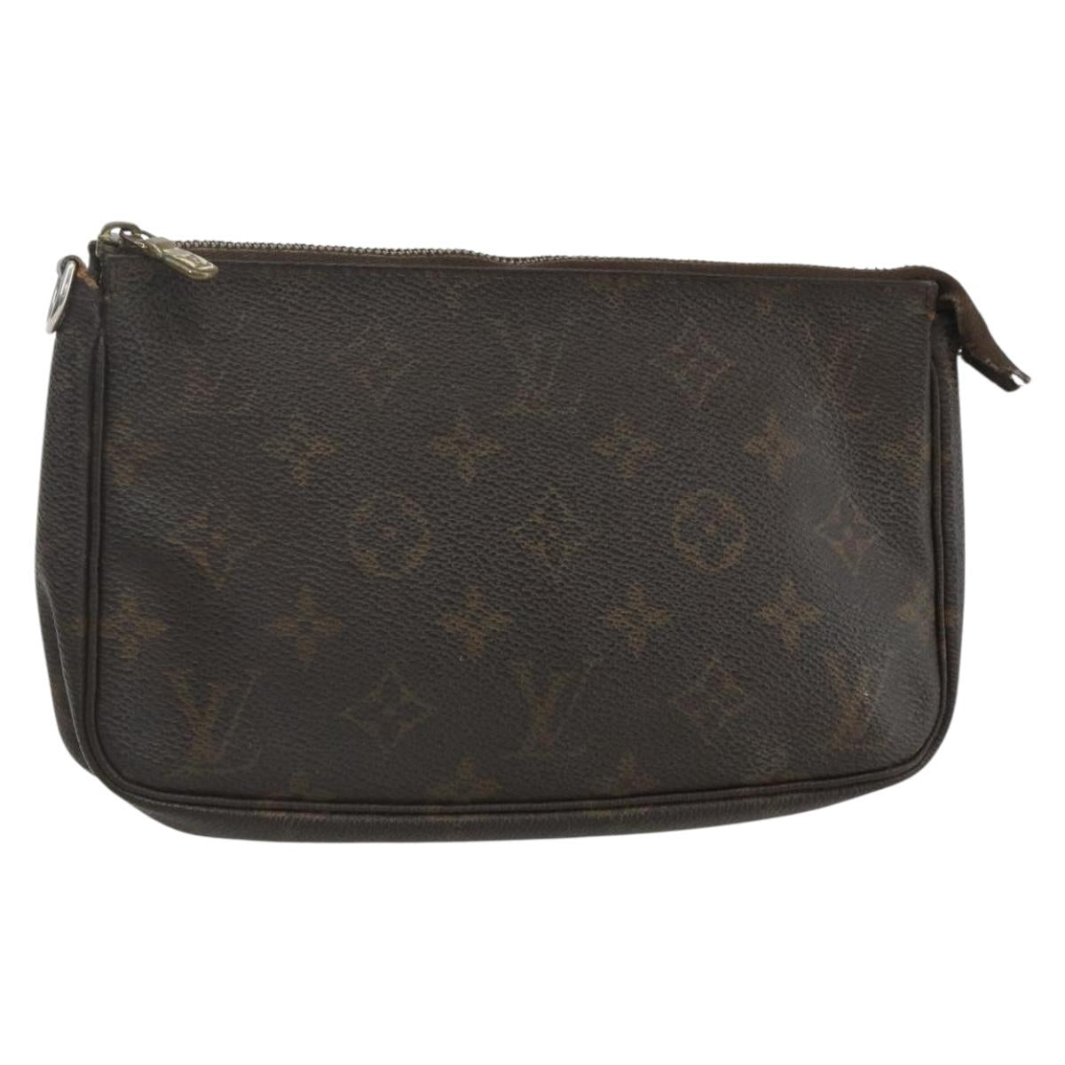 LOUIS VUITTON Monogram Pochette Accessoires Pouch M51980 LV Auth ti3538