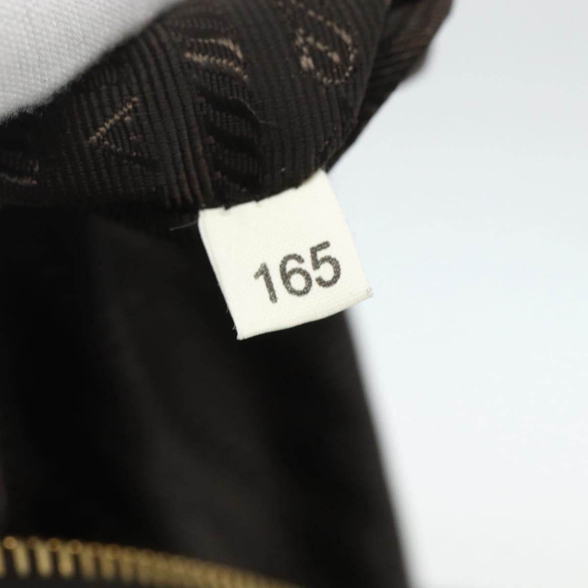 PRADA Hand Bag Nylon 2way Khaki Gold Auth ti3541