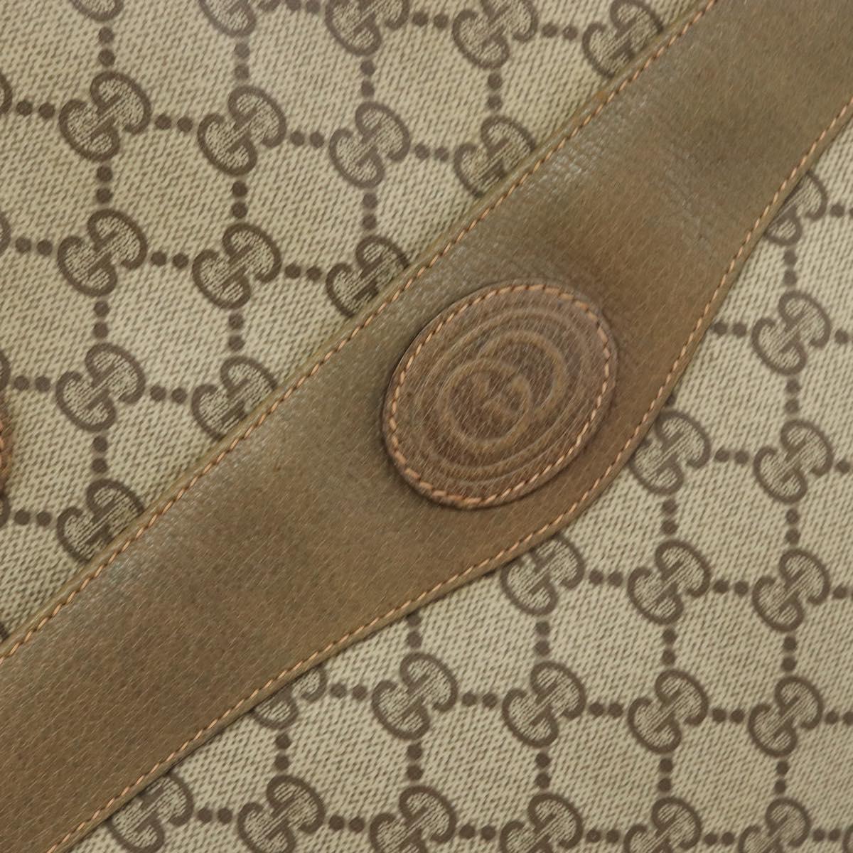 GUCCI GG Supreme Web Sherry Line Tote Bag PVC Beige Red 89 02 997 Auth ti3542