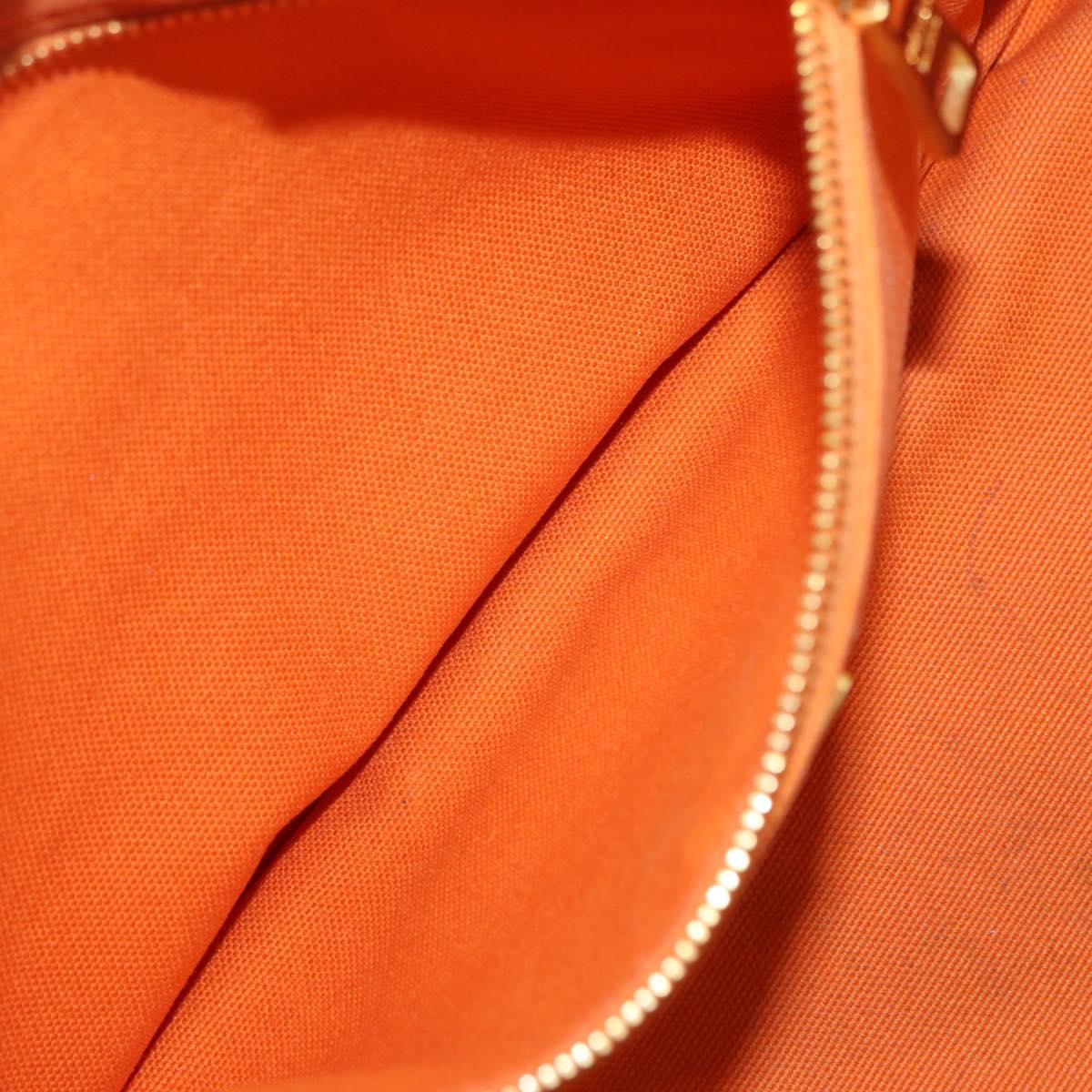 PRADA Canapa GM Hand Bag Canvas Orange Auth ti3548