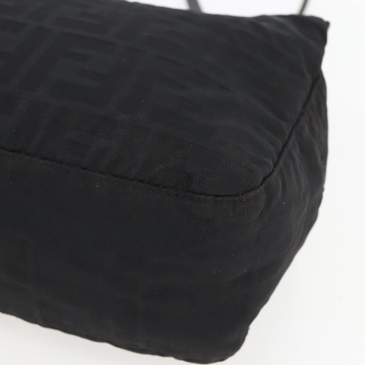 FENDI Zucca Canvas Tote Bag Black Auth ti3550