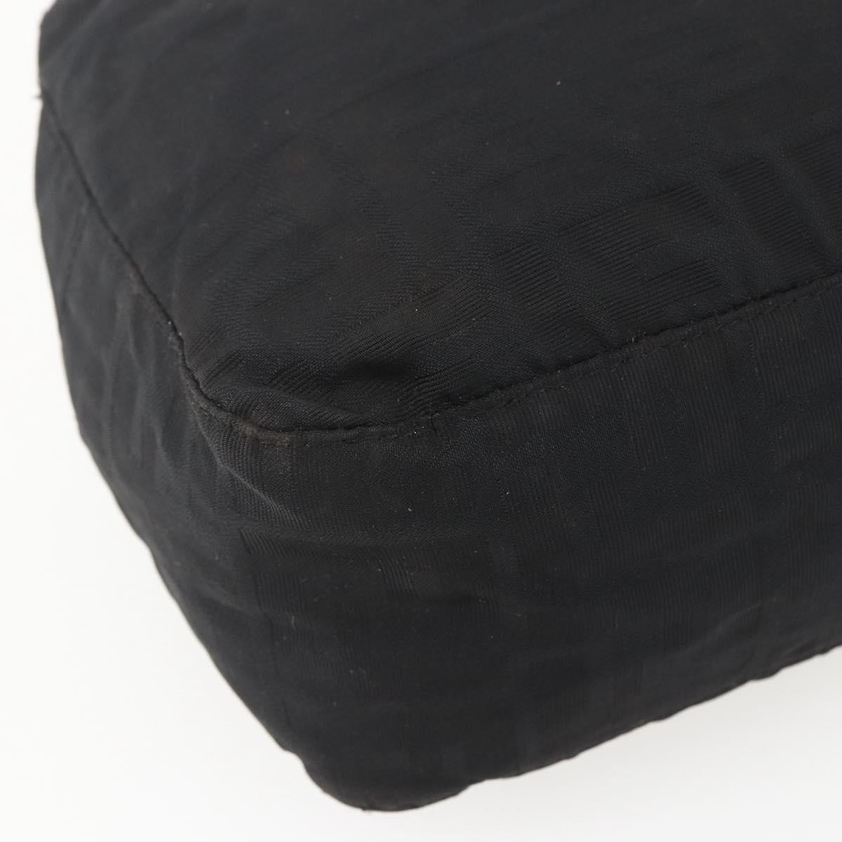 FENDI Zucca Canvas Tote Bag Black Auth ti3550