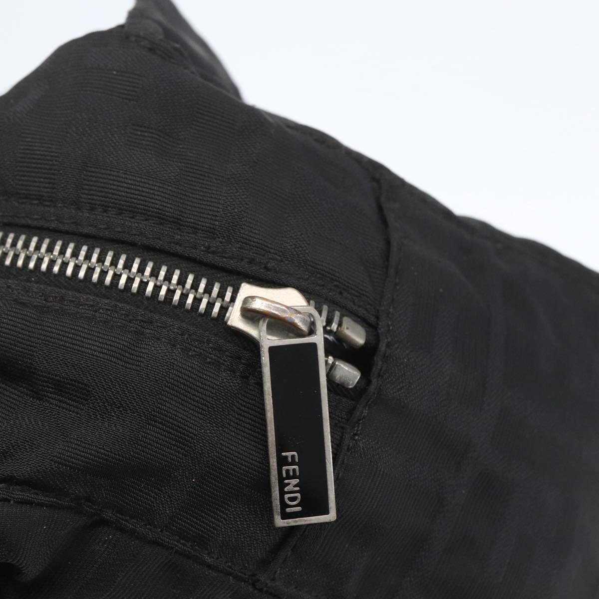 FENDI Zucca Canvas Tote Bag Black Auth ti3550