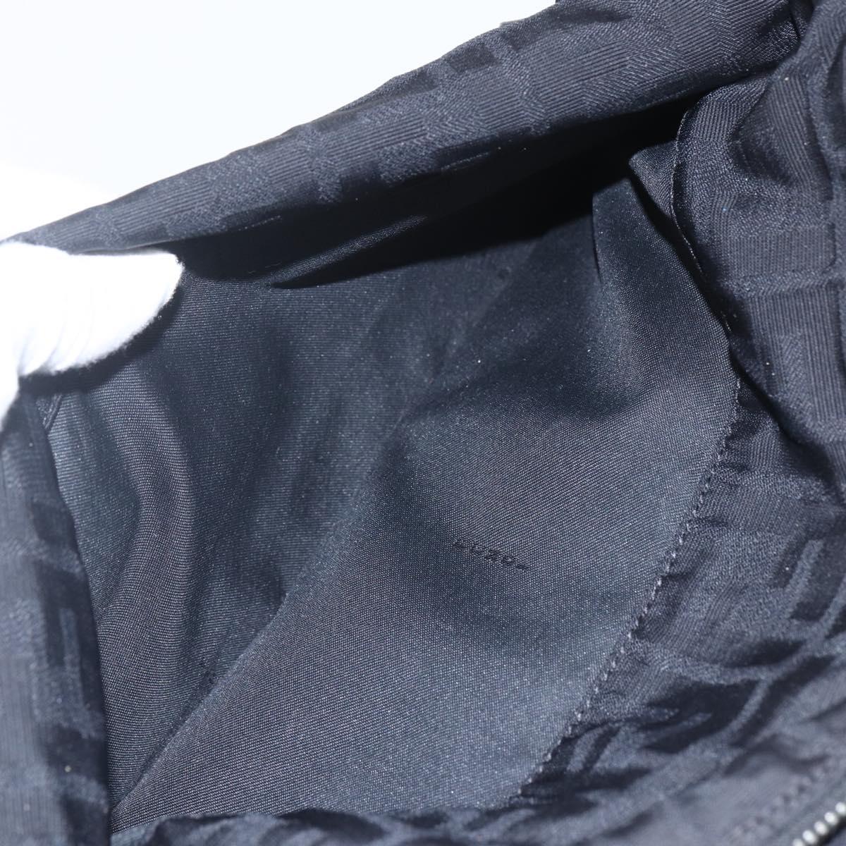 FENDI Zucca Canvas Tote Bag Black Auth ti3550