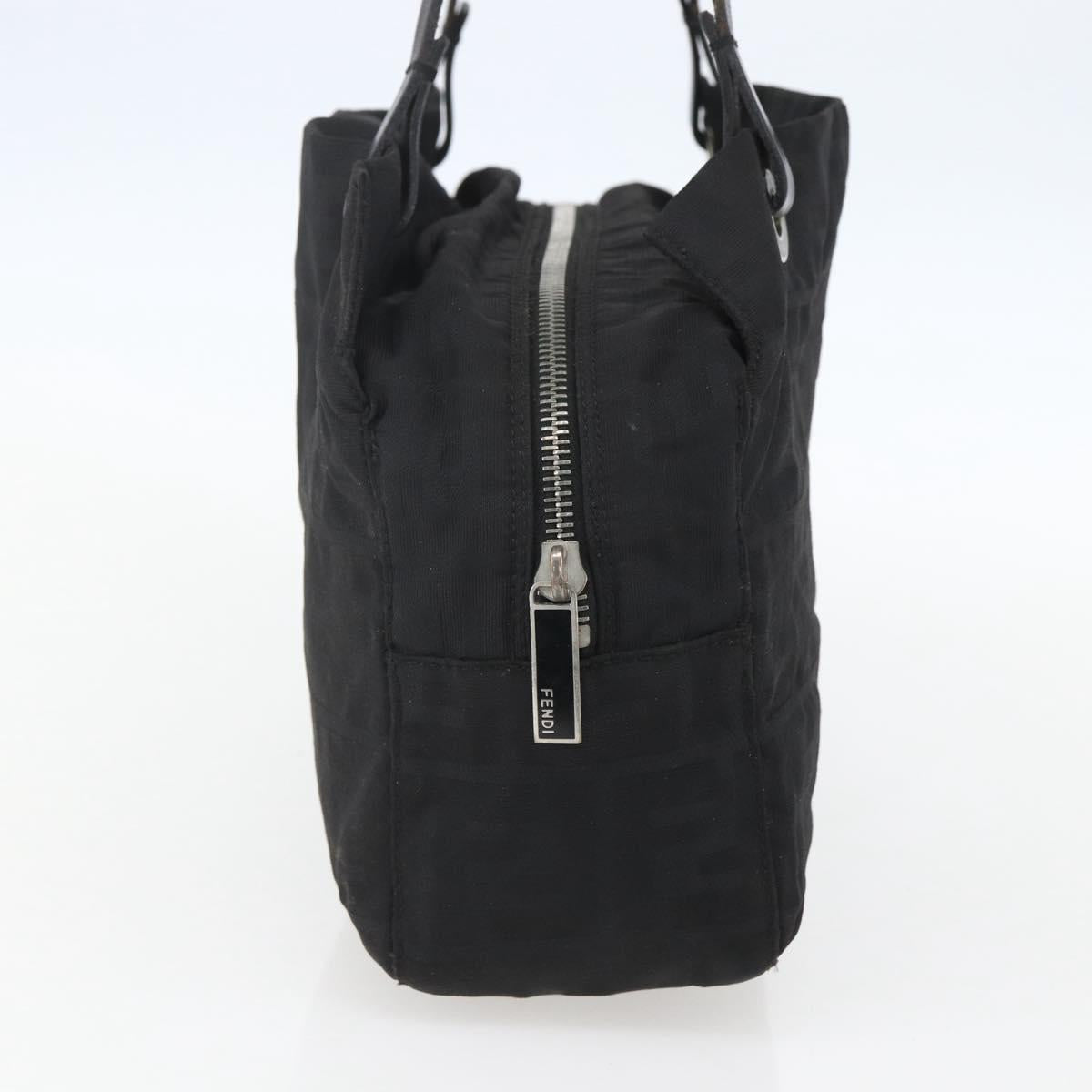 FENDI Zucca Canvas Tote Bag Black Auth ti3550