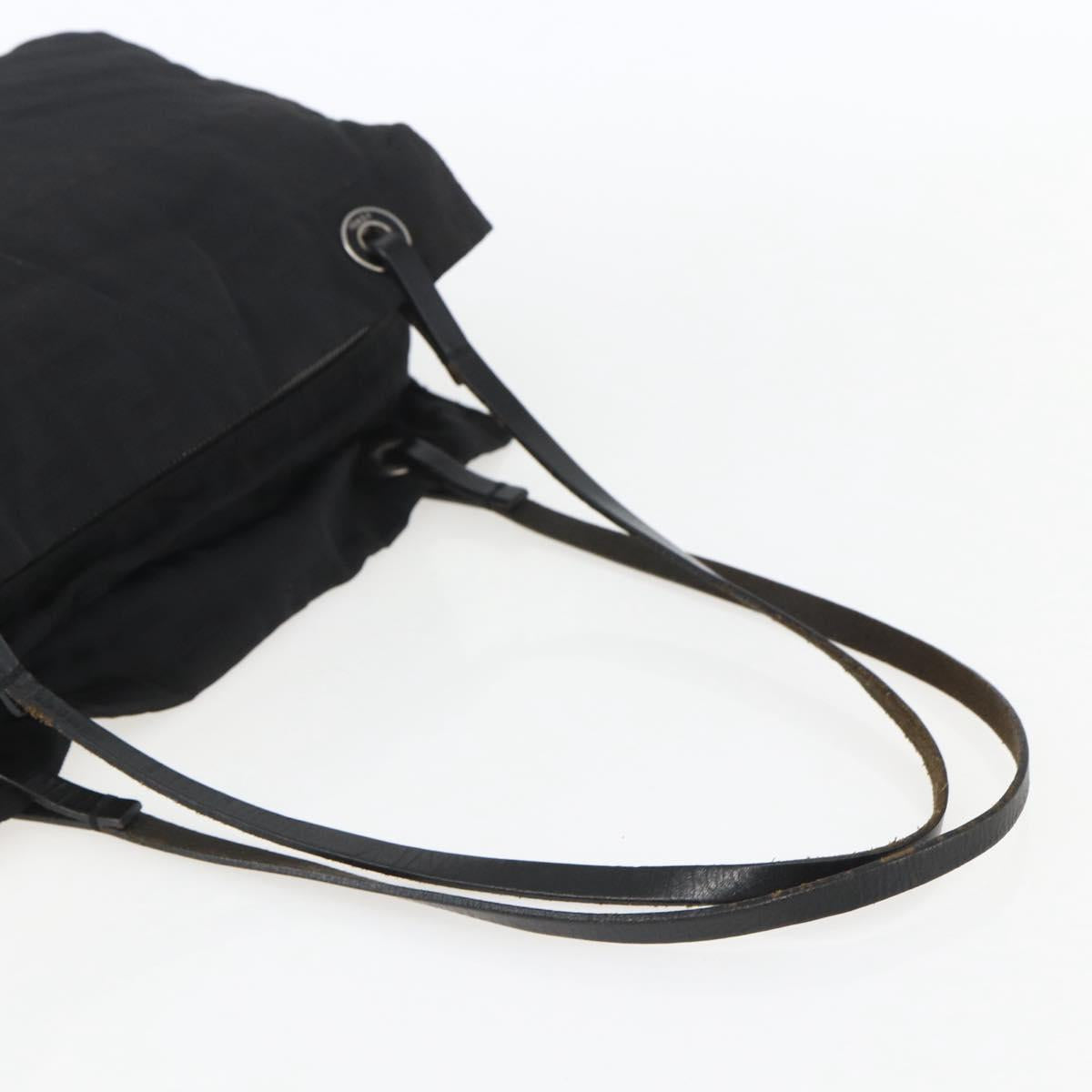 FENDI Zucca Canvas Tote Bag Black Auth ti3550