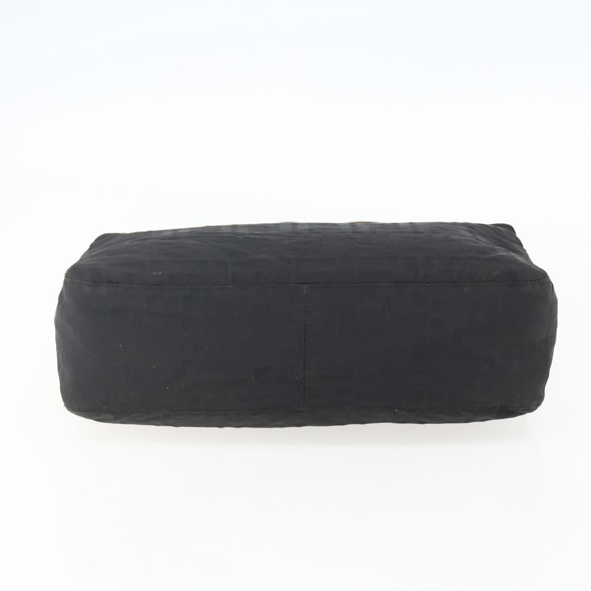 FENDI Zucca Canvas Tote Bag Black Auth ti3550