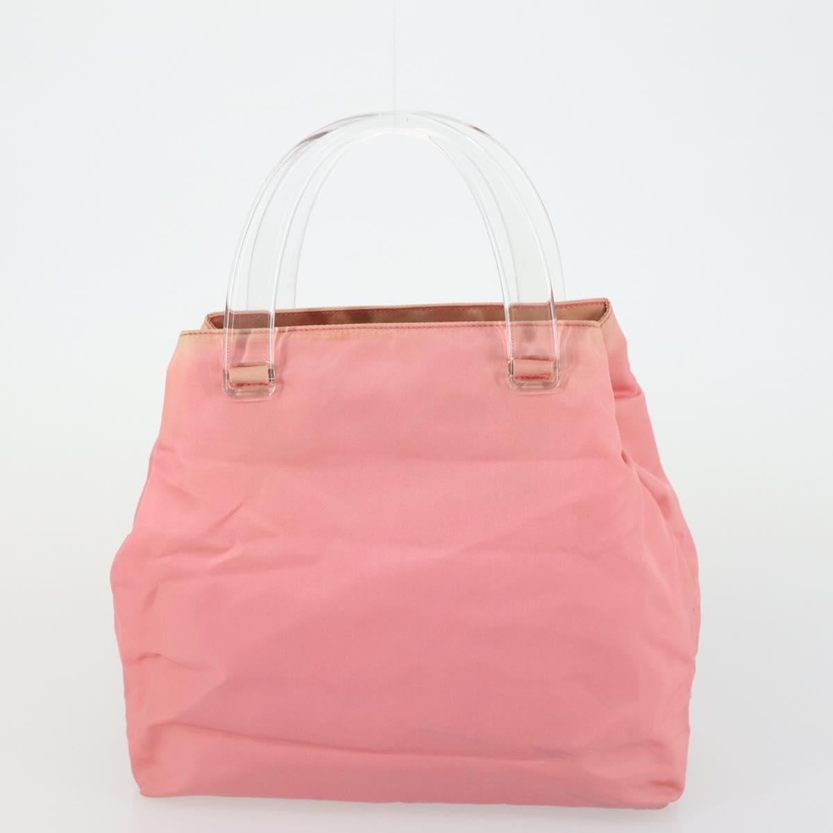PRADA Hand Bag Nylon 5 Set Pink Cream khaki Auth ti3562