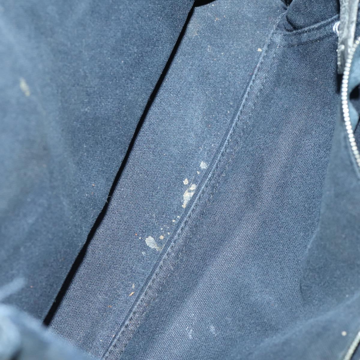 HERMES Fourre Tout Hand Bag Canvas 5 Set Black Red Navy Auth ti3565