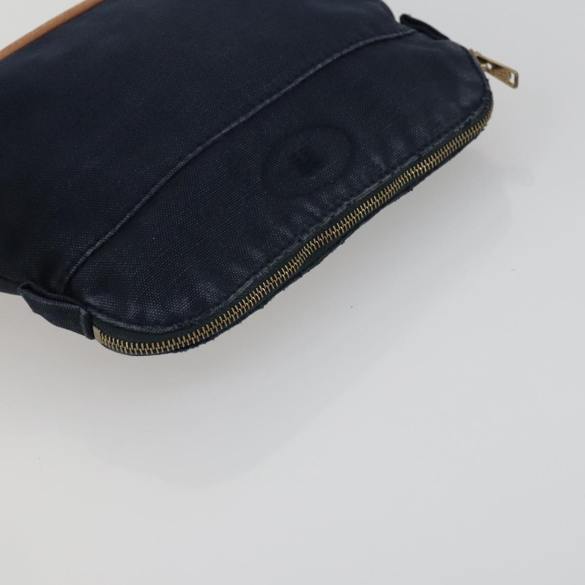 HERMES Bolide Pouch Canvas 5 Set Light Blue Orange Yellow Navy Red Auth ti3568