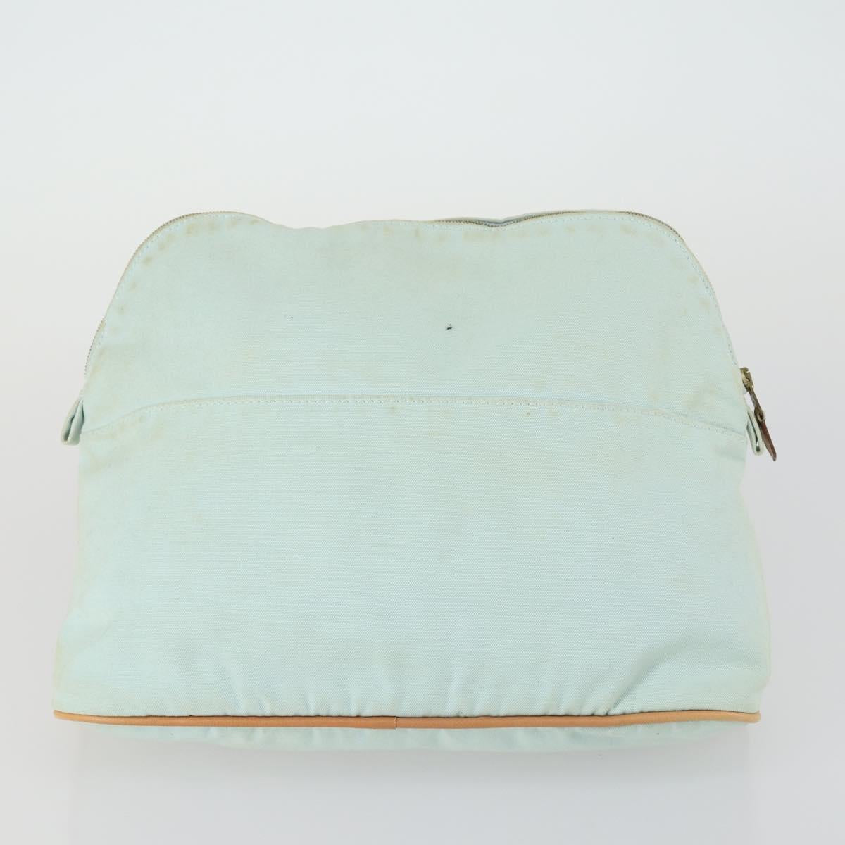 HERMES Bolide Pouch Canvas 5 Set Light Blue Orange Yellow Navy Red Auth ti3568