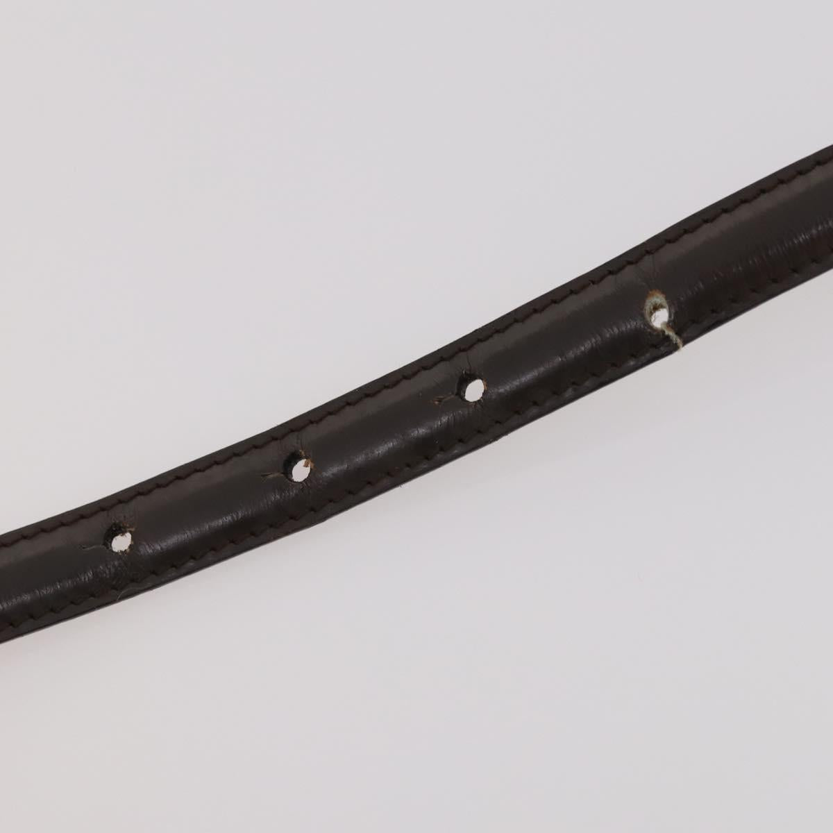 GUCCI LANVIN COLLECTION PRADA Belt Leather 6 Set Black Dark Brown Auth ti3572