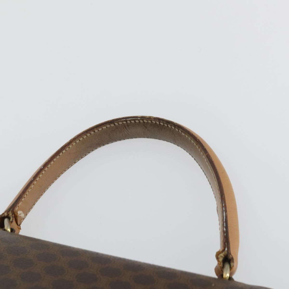 CELINE C Macadam Macadam Canvas Bag PVC Canvas 3 Set Brown Navy Auth ti3574