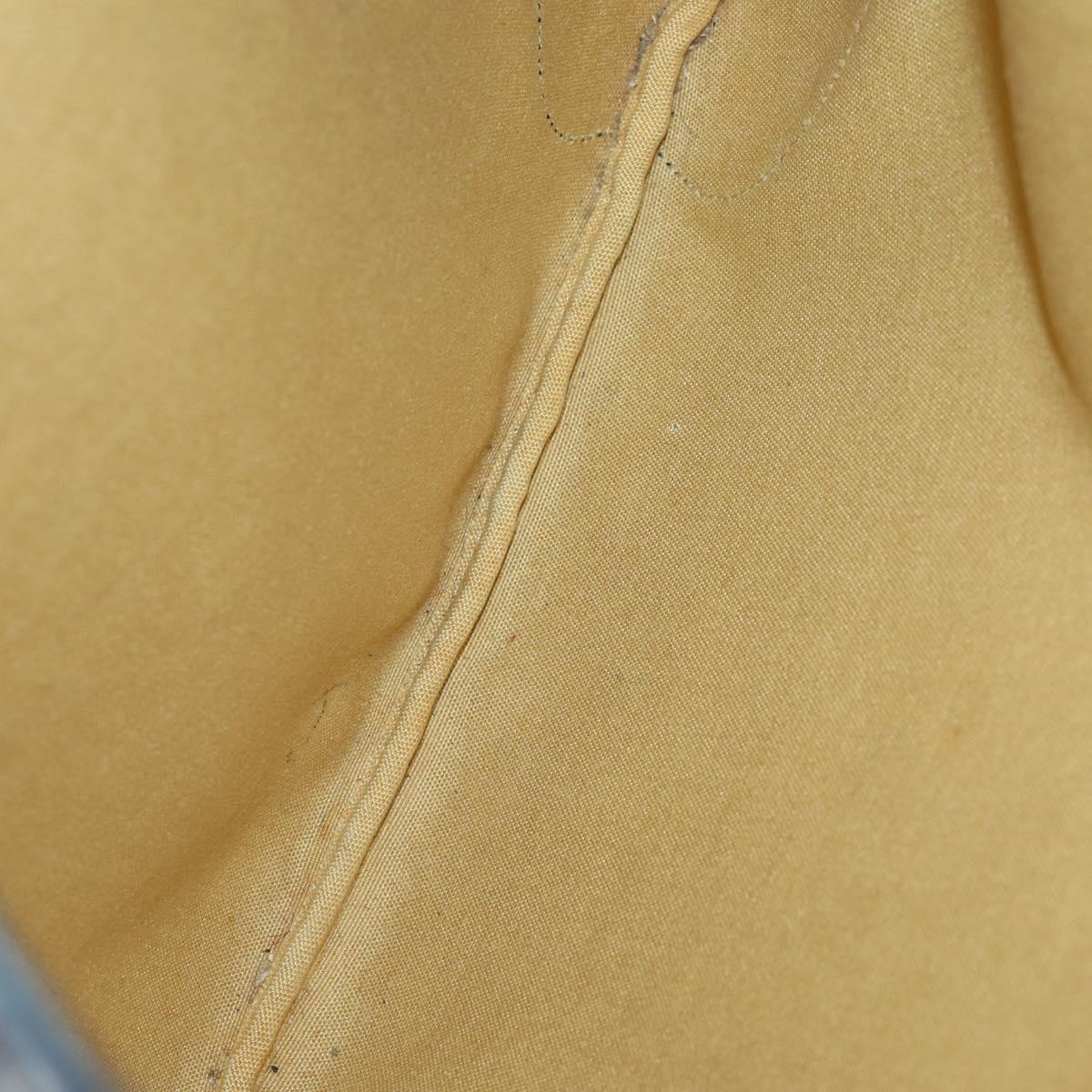 CELINE C Macadam Macadam Canvas Bag PVC Canvas 3 Set Brown Navy Auth ti3574