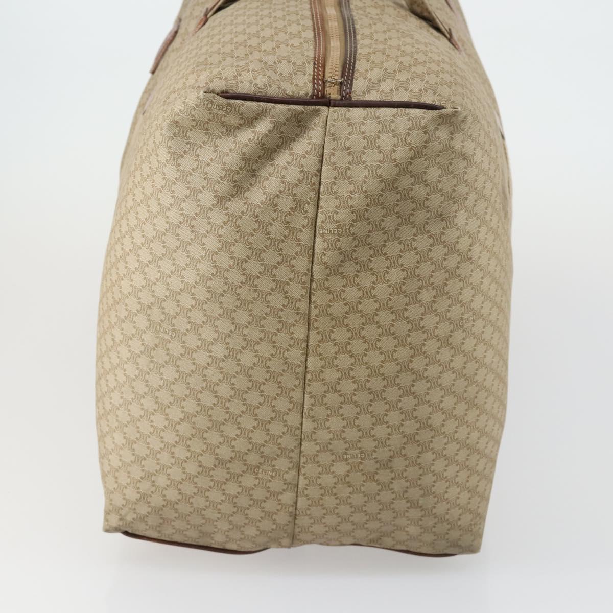 CELINE C Macadam Macadam Canvas Bag PVC Canvas 3 Set Brown Navy Auth ti3574