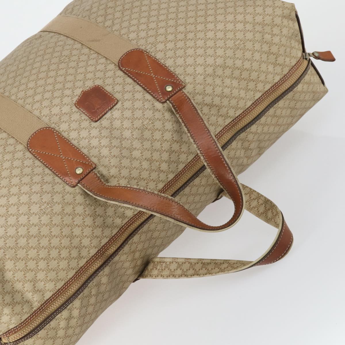 CELINE C Macadam Macadam Canvas Bag PVC Canvas 3 Set Brown Navy Auth ti3574