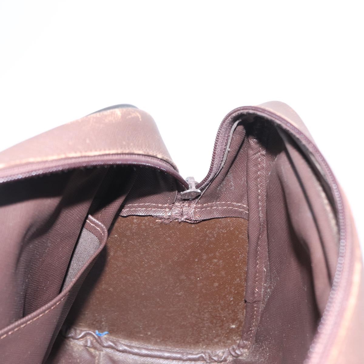 Burberrys Nova Check Hand Bag Canvas Khaki Gold Auth ti3581