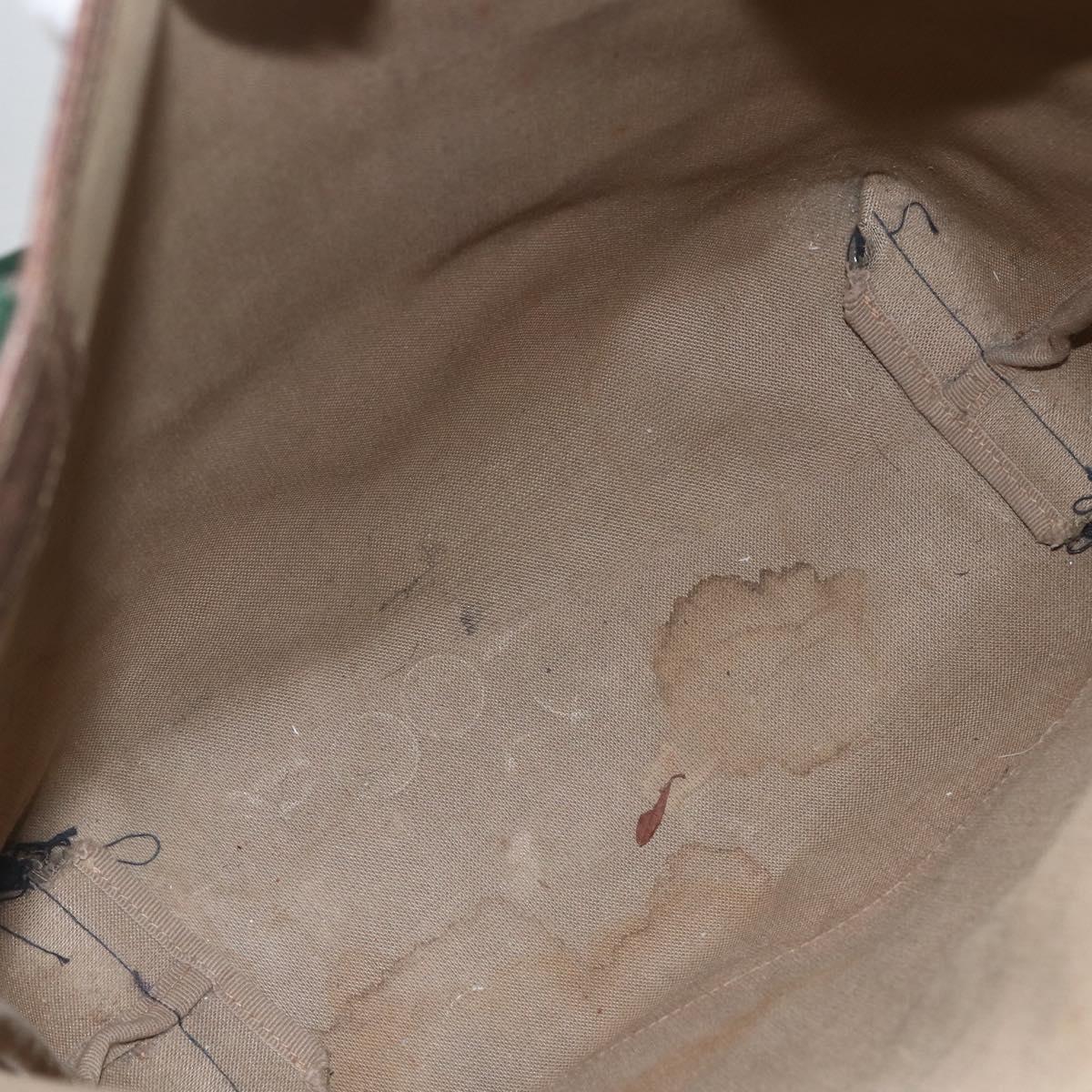 GUCCI GG Supreme Web Sherry Line Tote Bag PVC Beige Auth ti3595