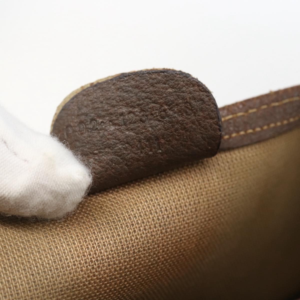 GUCCI GG Supreme Web Sherry Line Tote Bag PVC Beige Auth ti3595