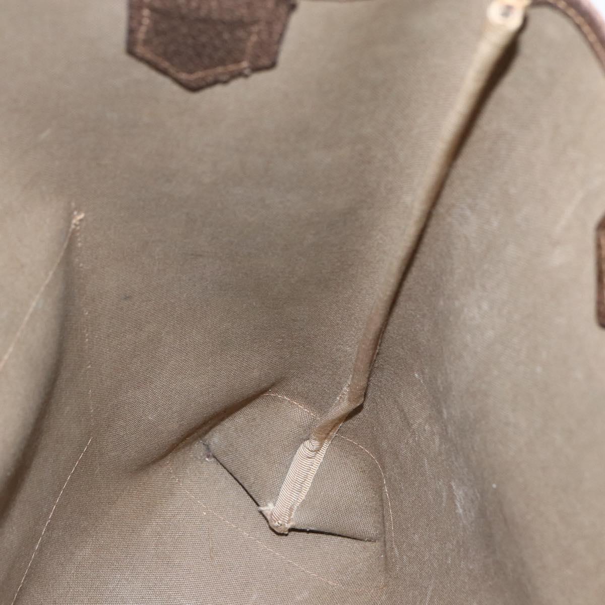 GUCCI GG Supreme Web Sherry Line Tote Bag PVC Beige Auth ti3608