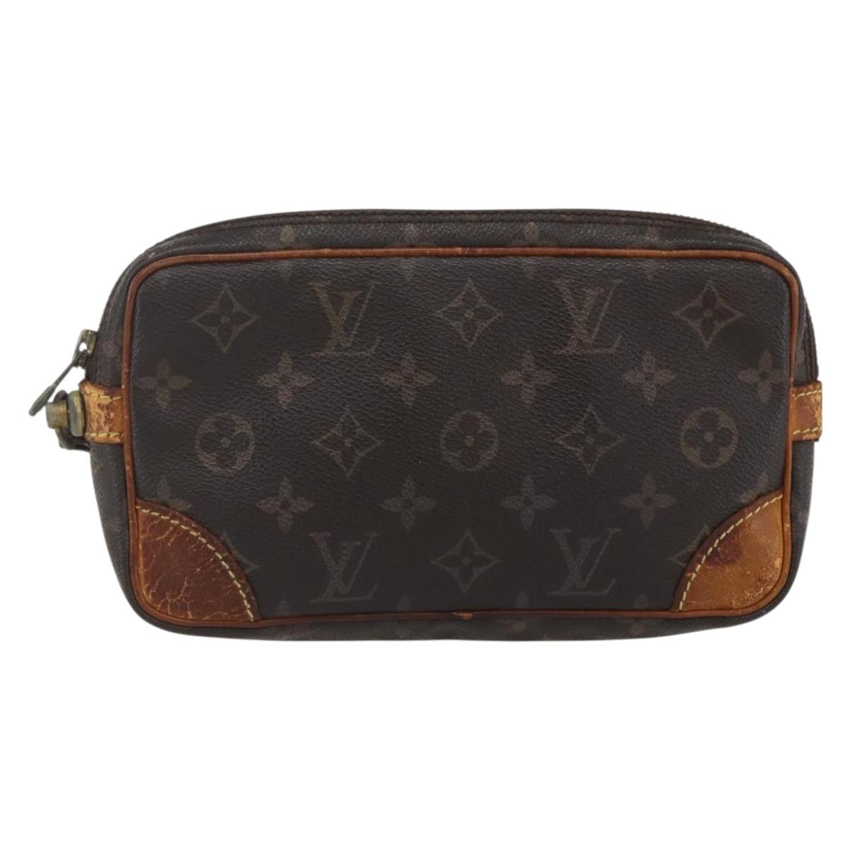 LOUIS VUITTON Monogram Marly Dragonne PM Clutch Bag M51827 LV Auth ti3611