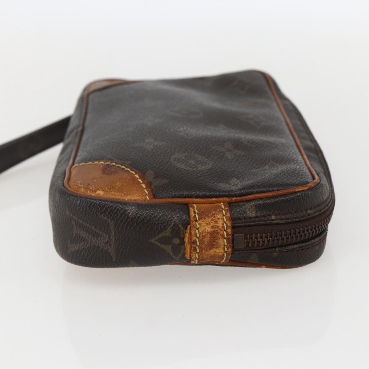 LOUIS VUITTON Monogram Marly Dragonne PM Clutch Bag M51827 LV Auth ti3611