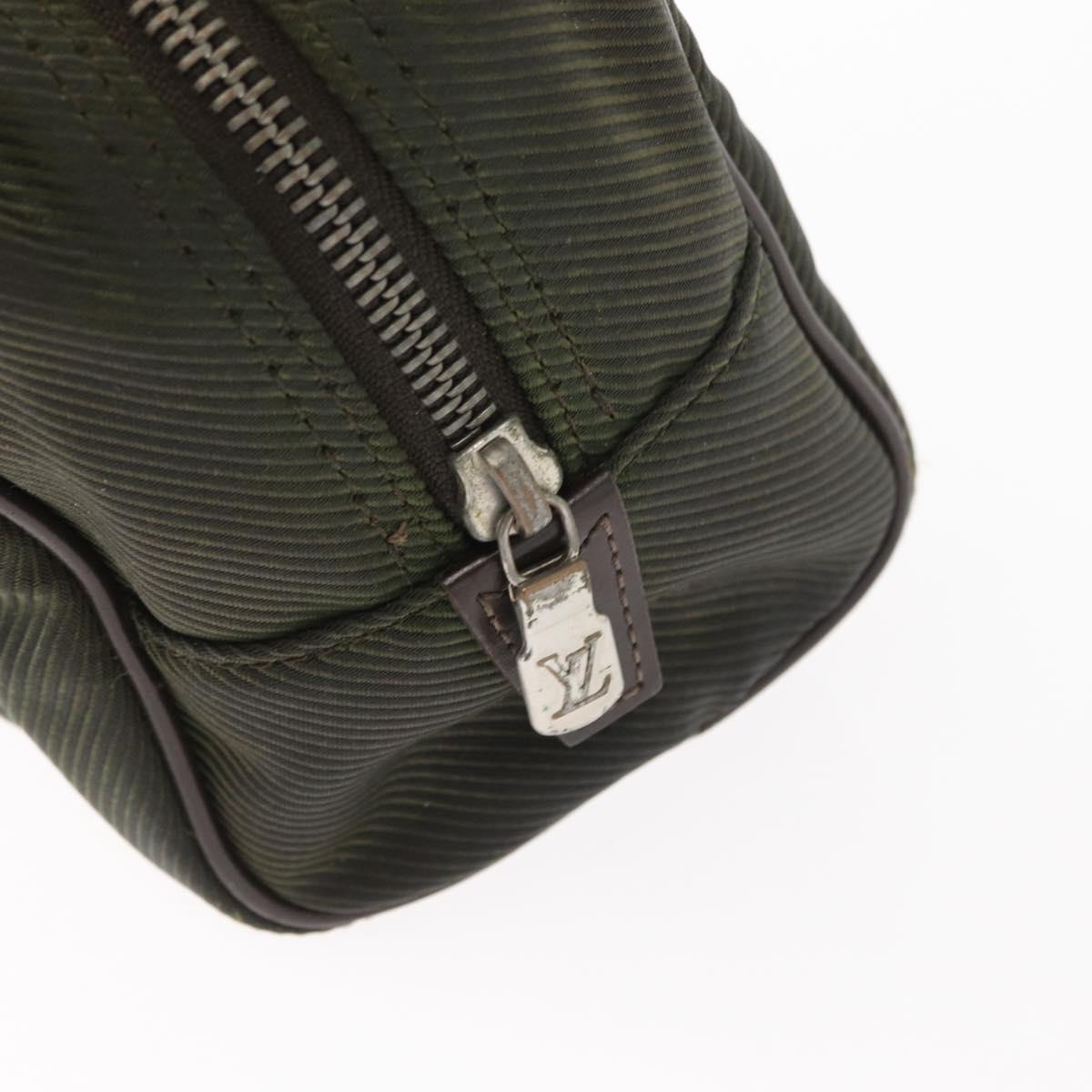 LOUIS VUITTON Taiga Parana Clutch Bag Grizzly M30758 LV Auth ti3615