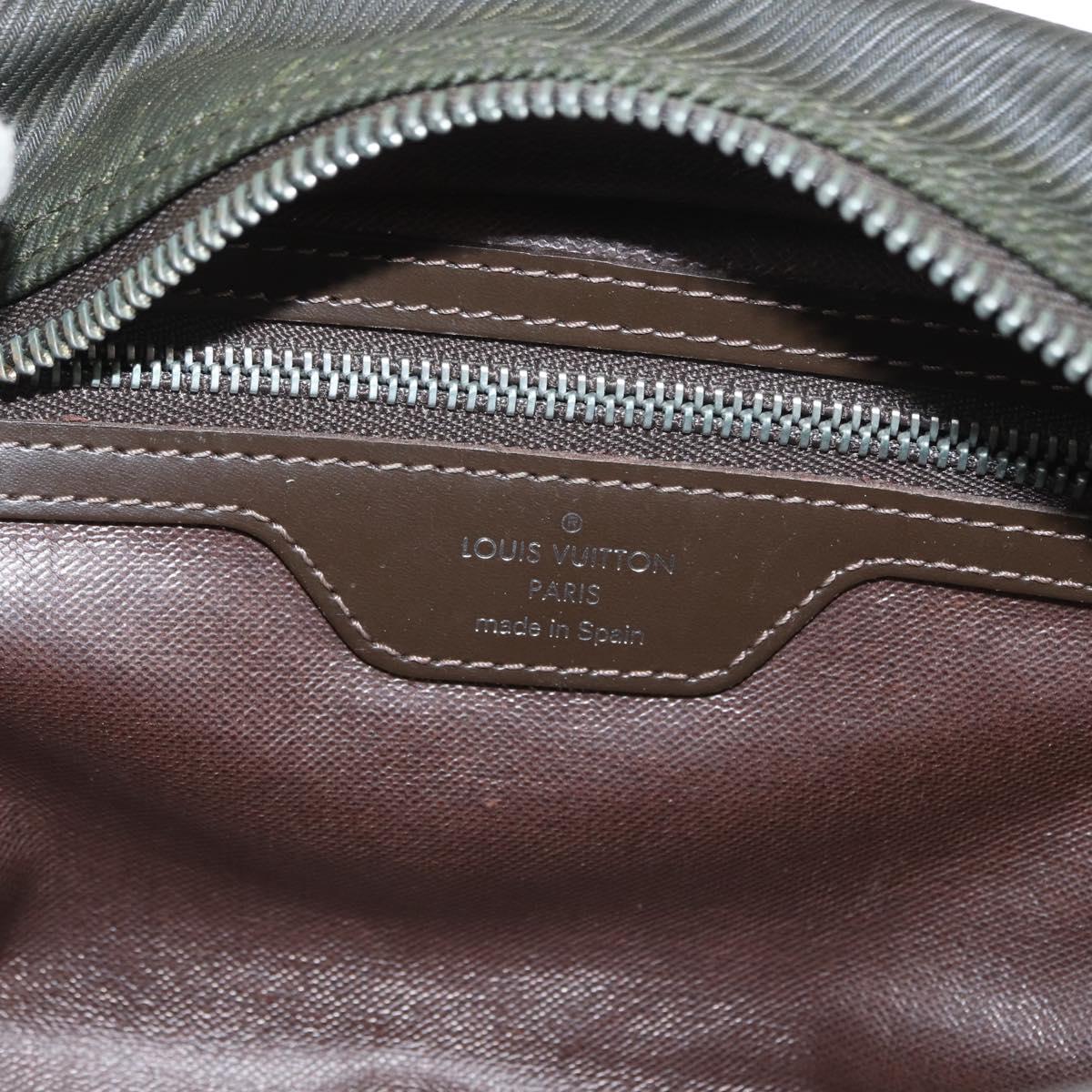 LOUIS VUITTON Taiga Parana Clutch Bag Grizzly M30758 LV Auth ti3615