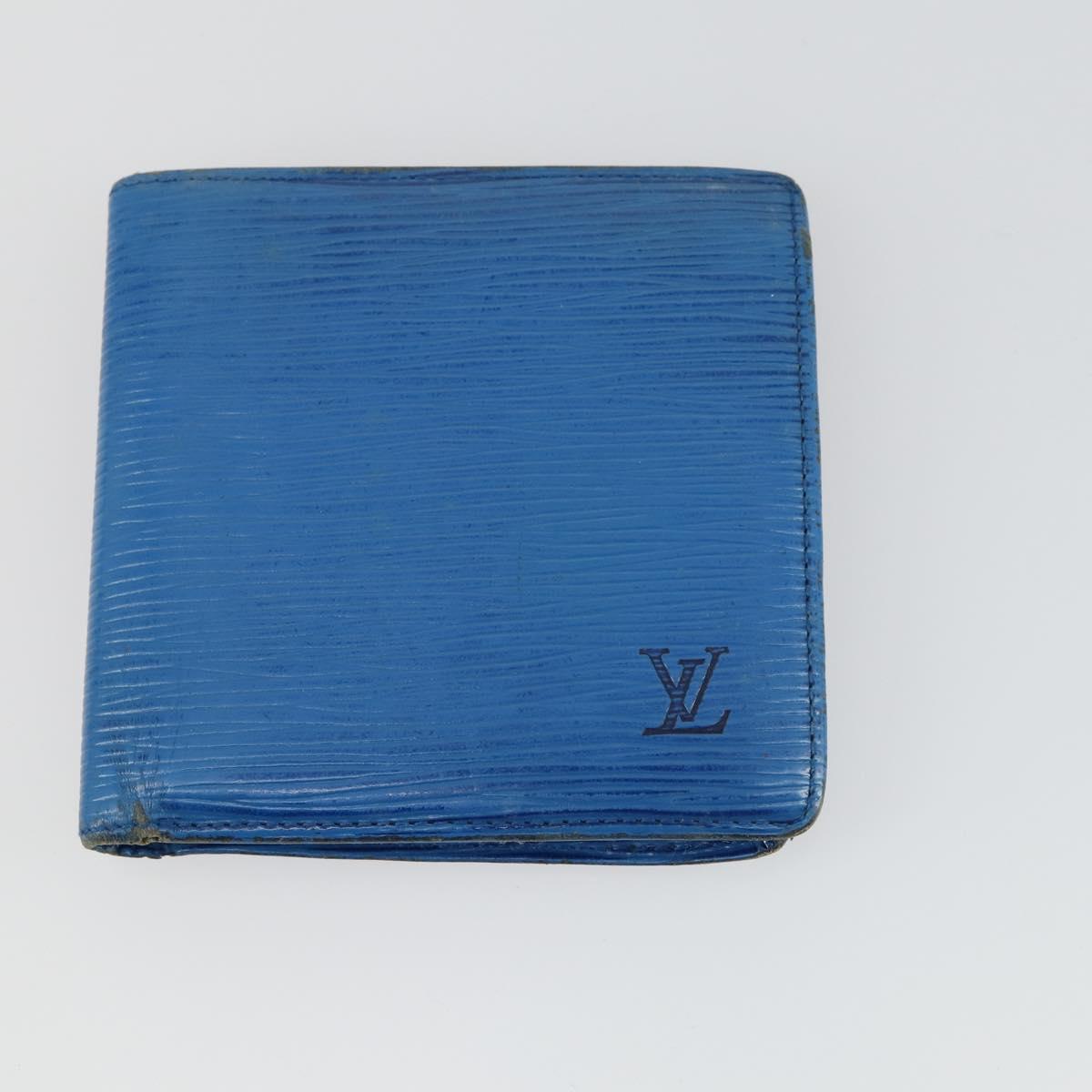 LOUIS VUITTON Monogram Epi Wallet 5 Set Blue LV Auth ti3625