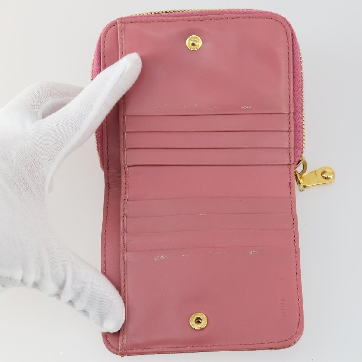 BOTTEGA VENETA Miu Miu Fendi Wallet 4 Set Red Brown pink Auth ti3628