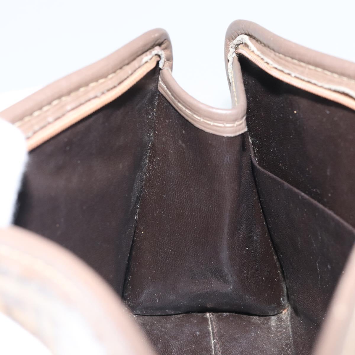FENDI Zucchino Canvas Clutch Bag Brown Auth ti3640