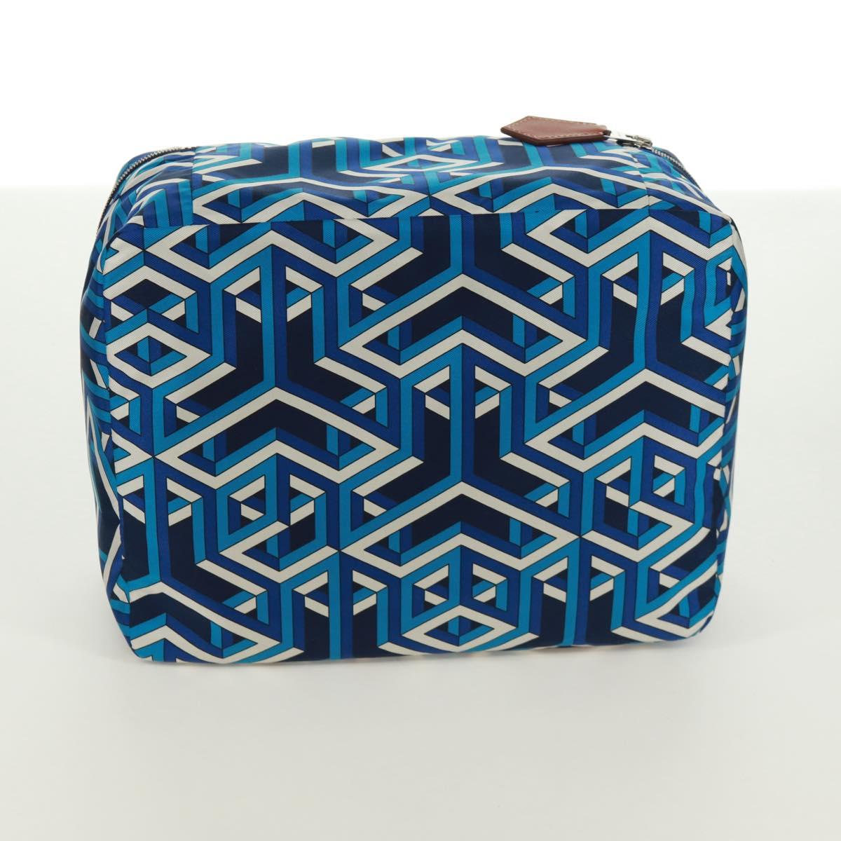 HERMES Ousdevoyage PM Pouch Silk Blue Auth ti3647SM