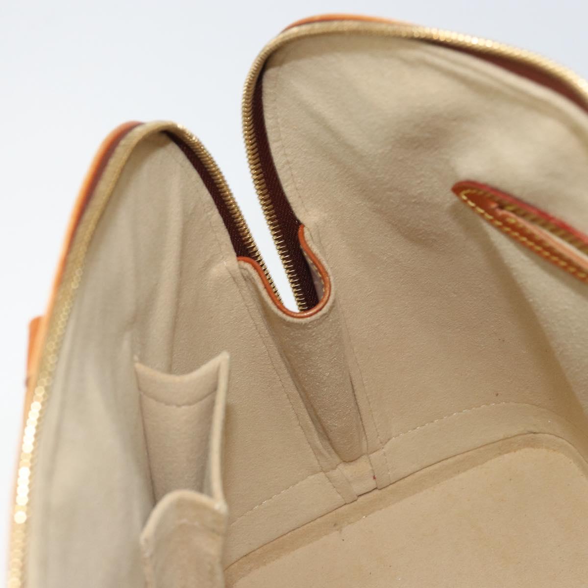LOUIS VUITTON Nomad leather Alma Hand Bag Beige M85000 LV Auth ti3649