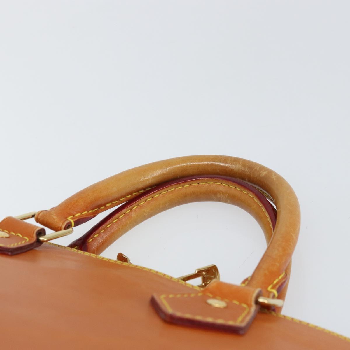 LOUIS VUITTON Nomad leather Alma Hand Bag Beige M85000 LV Auth ti3649