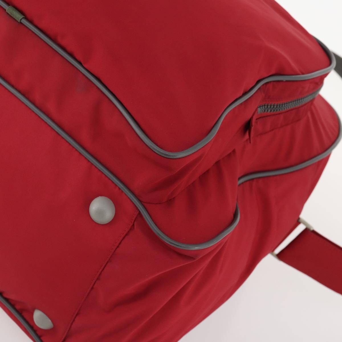 PRADA Sports Boston Bag Nylon 2way Red Auth ti3664