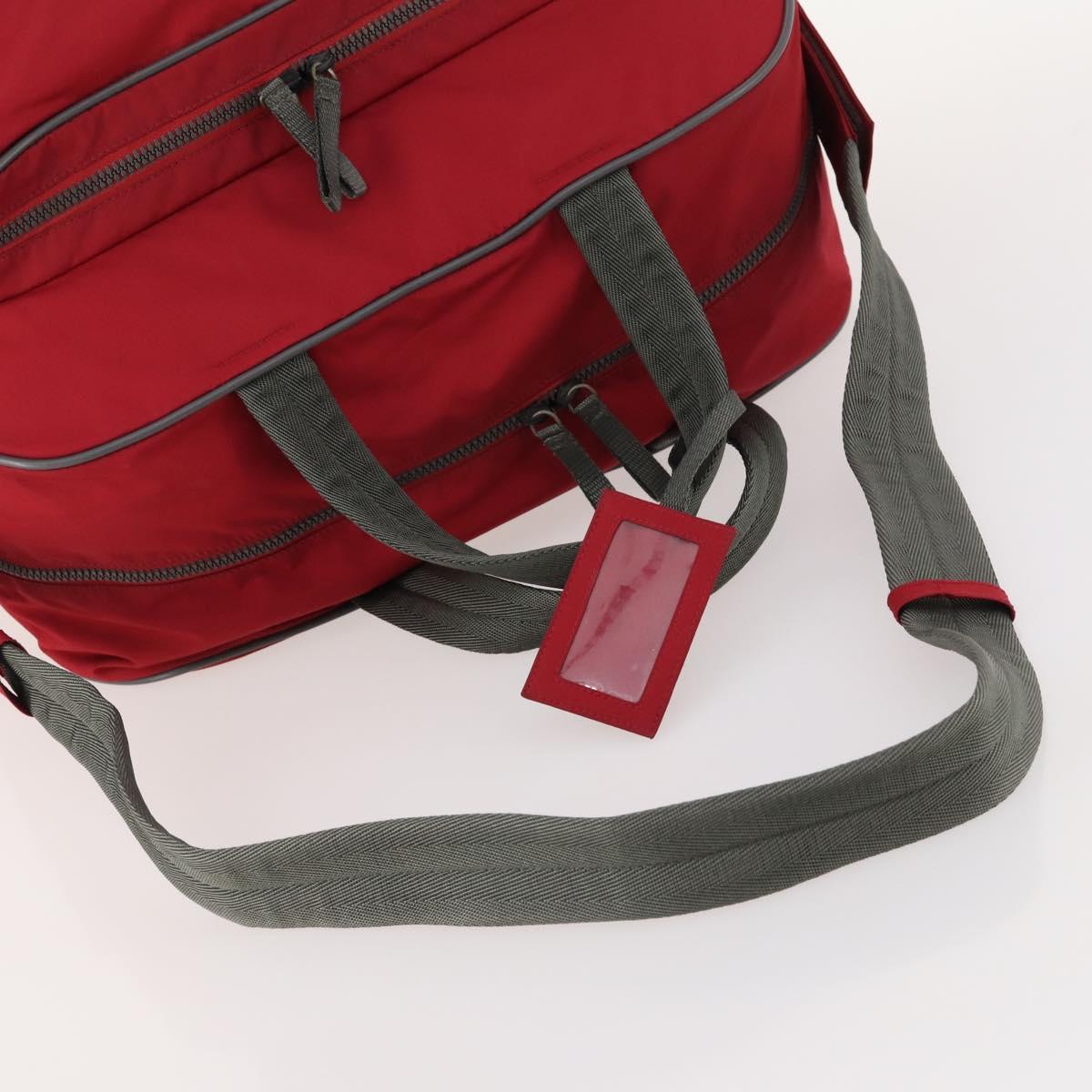 PRADA Sports Boston Bag Nylon 2way Red Auth ti3664