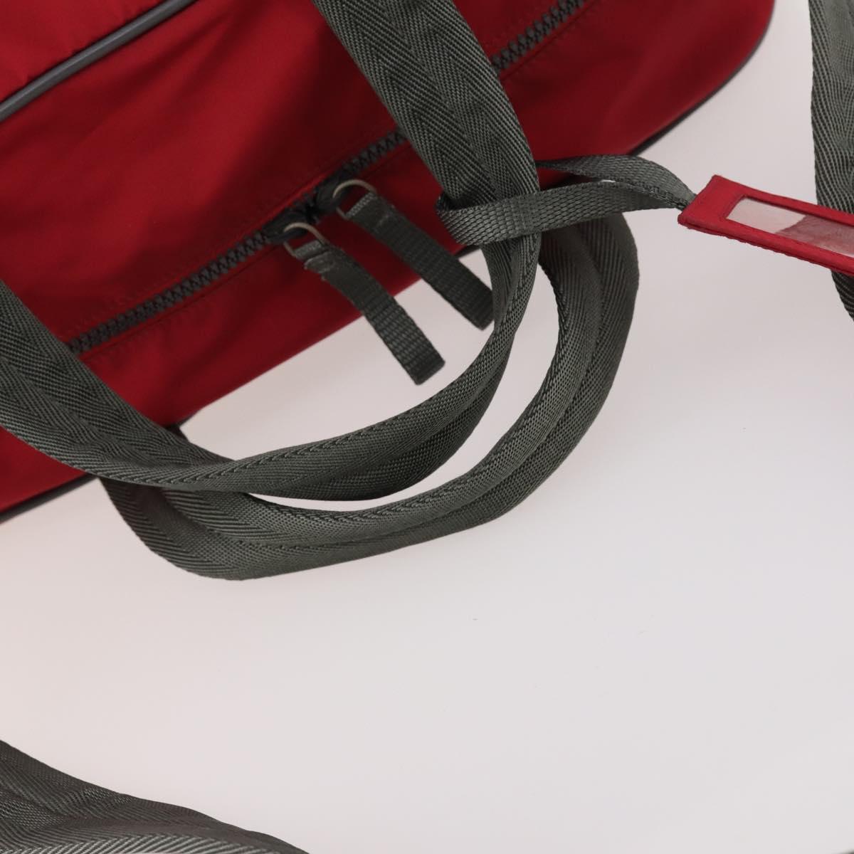 PRADA Sports Boston Bag Nylon 2way Red Auth ti3664