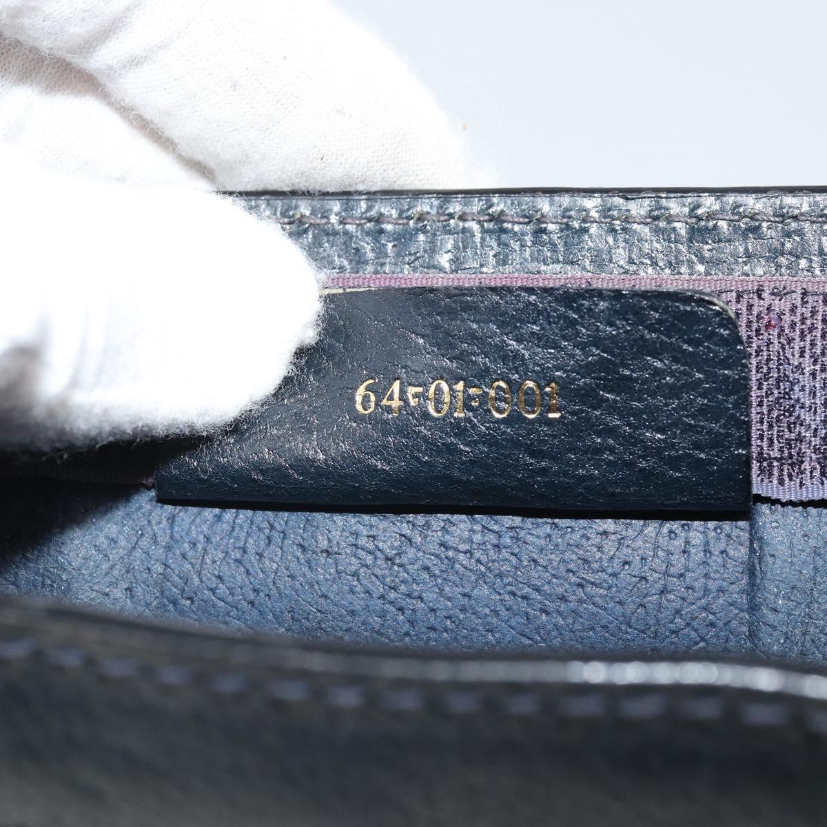 GUCCI GG Supreme Sherry Line Clutch Bag PVC Navy Red 64 01 001 Auth ti3668