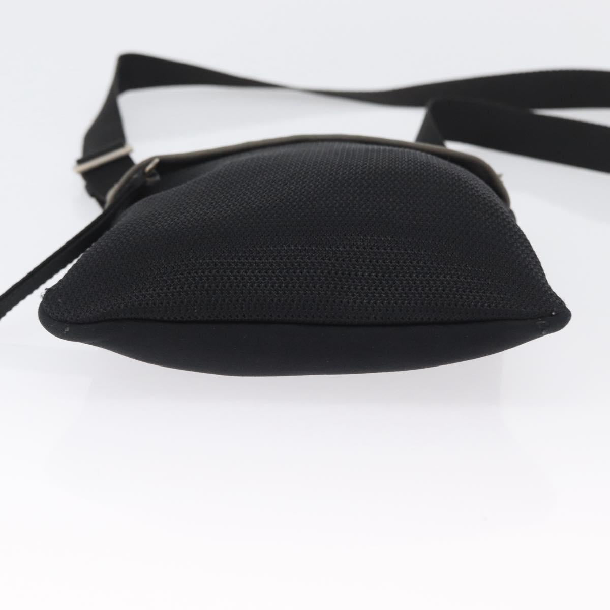 PRADA Sports Shoulder Bag Nylon Khaki Silver Auth ti3670