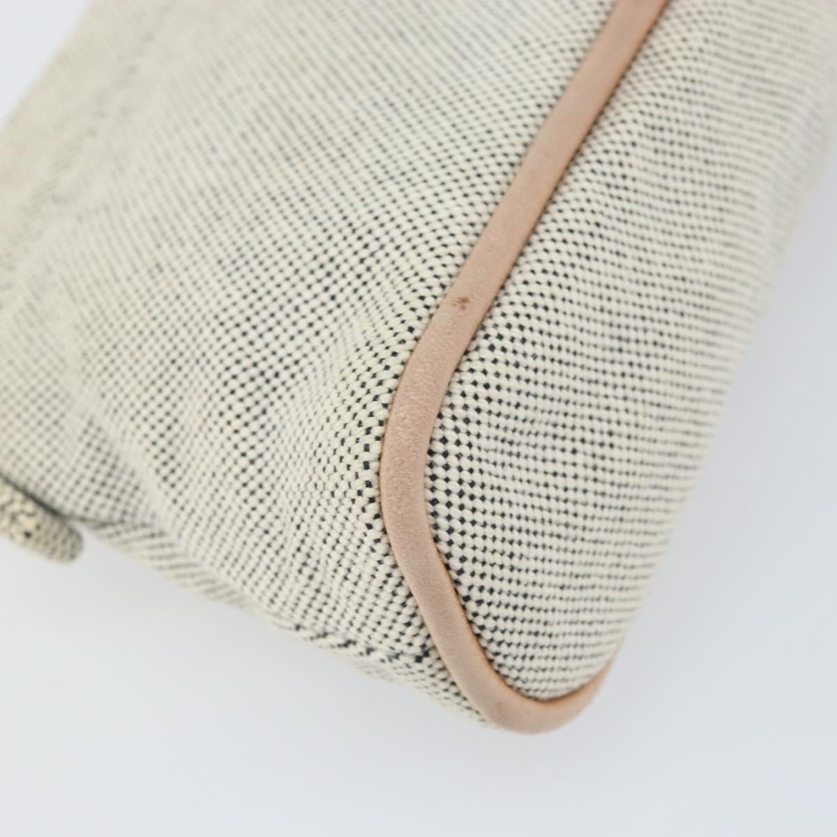 HERMES Bolide PM Pouch Canvas Gray Auth ti3700