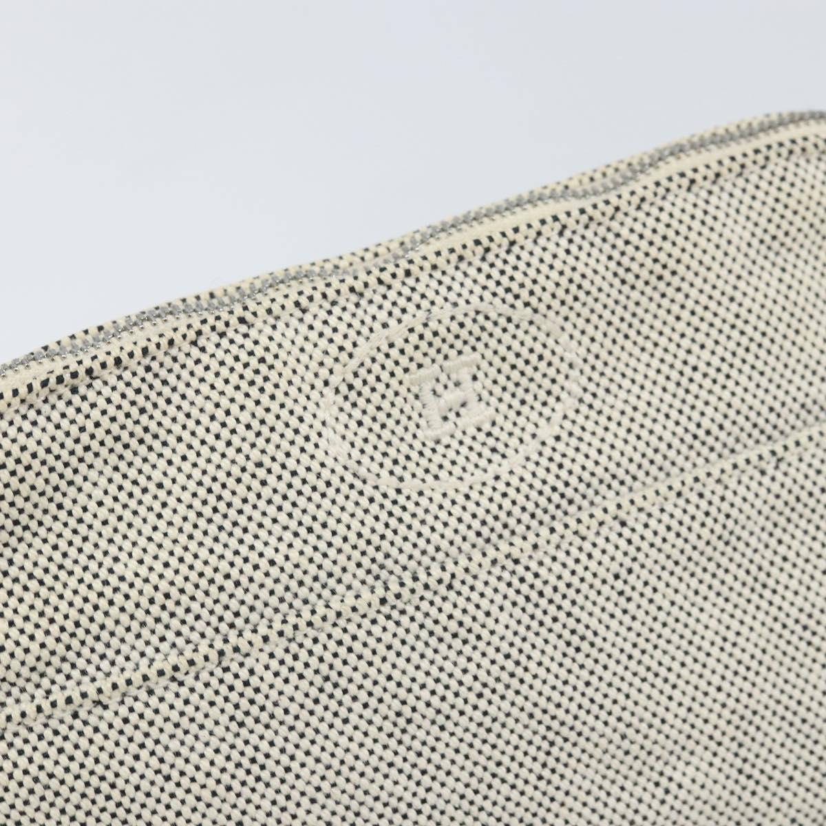 HERMES Bolide PM Pouch Canvas Gray Auth ti3700