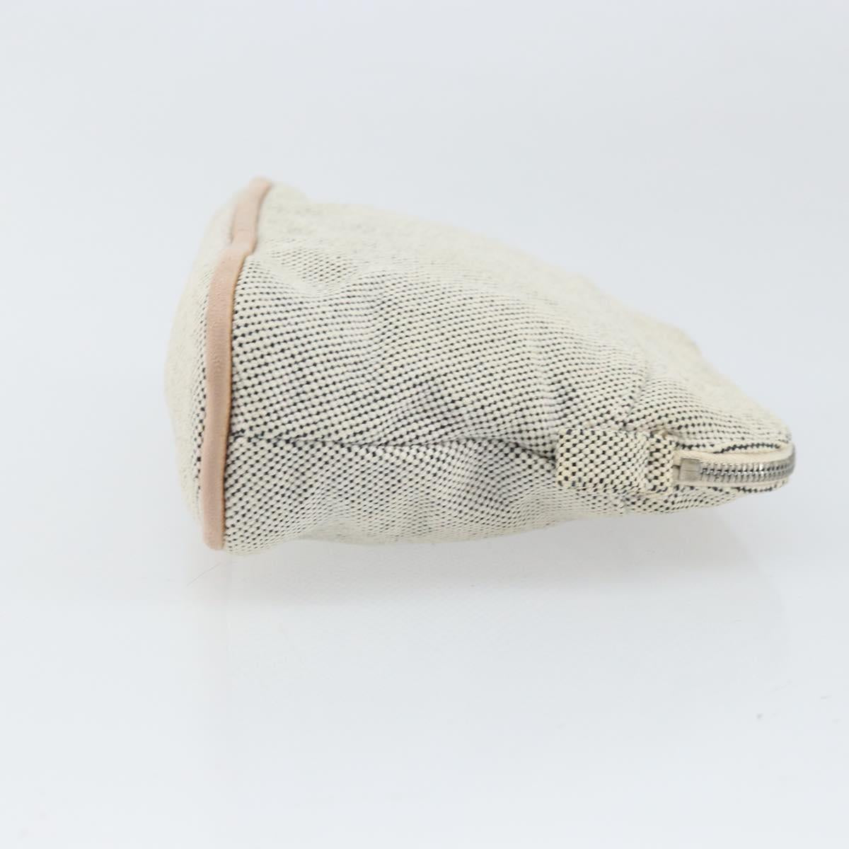 HERMES Bolide PM Pouch Canvas Gray Auth ti3700
