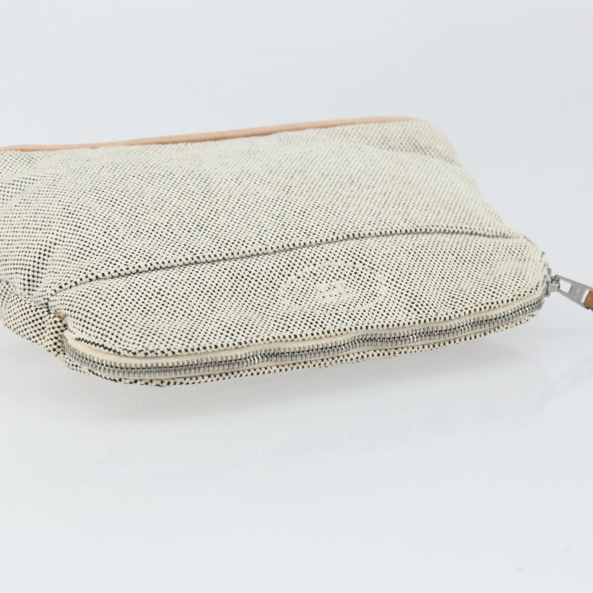 HERMES Bolide PM Pouch Canvas Gray Auth ti3700
