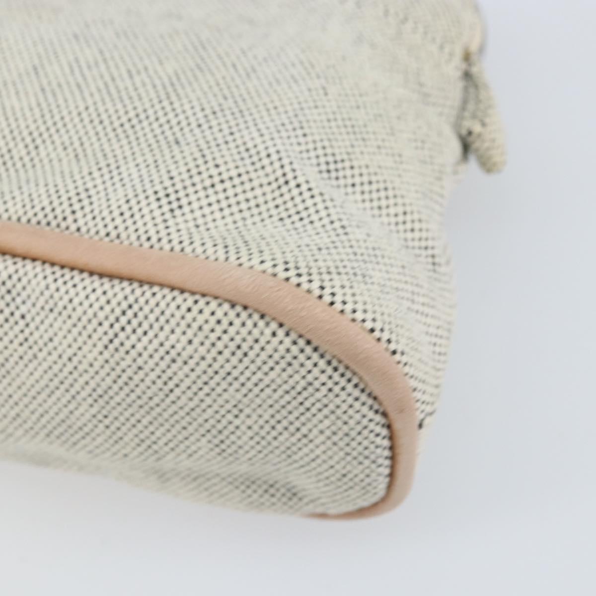HERMES Bolide PM Pouch Canvas Gray Auth ti3700