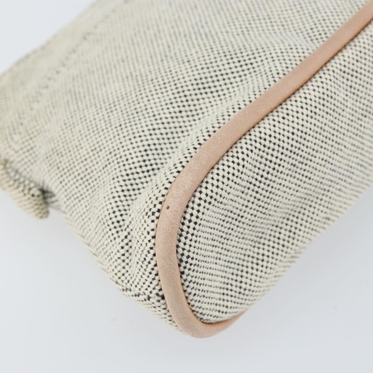 HERMES Bolide PM Pouch Canvas Gray Auth ti3700
