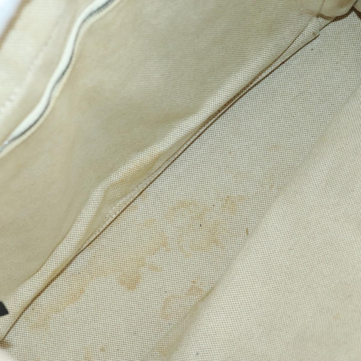 HERMES Fourre Tout Hand Bag Canvas 3 Set Beige Brown black Auth ti3717