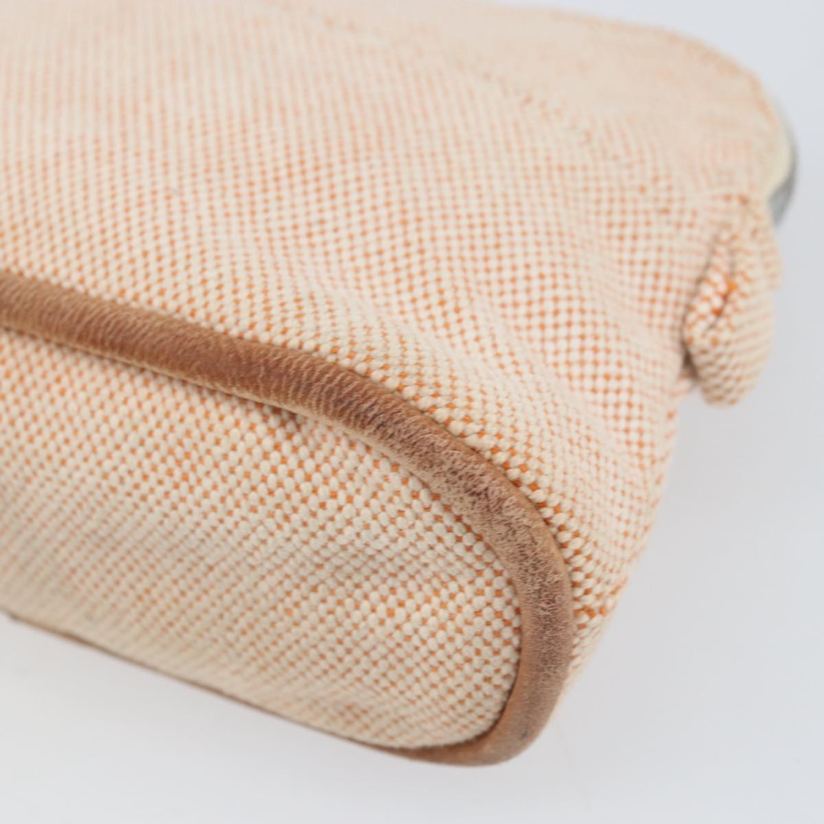 HERMES Bolide PM Pouch Canvas Orange Auth ti3718