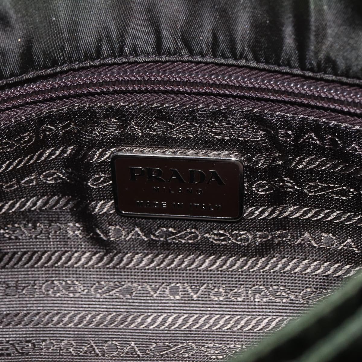 PRADA Shoulder Bag Nylon Khaki Auth ti3732